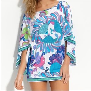 Trina Turk “Caprice” Swim Cover Up Tunic Dress